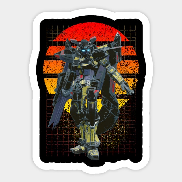 MBF-P01 Gundam Astray Gold Frame Sticker by gblackid